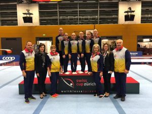 Gimnastele “Țară, țară, vrem campioane!” câștigă Cupa Elveției U13